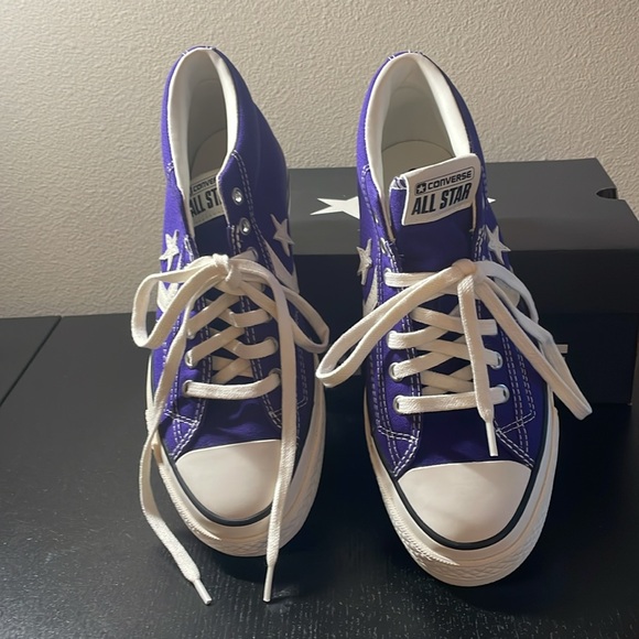 Converse One Star Court Purple Size 7 Men 8.5 Women - Picture 7 of 7